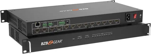 Alt view image 2 of 7 - BZBGEAR 4K UHD HDMI Video Wall Processor/Switcher with IP/Audio/RS-232 for up to 9 Tvs