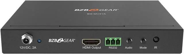 Alt view image 4 of 7 - BZBGEAR 4x1 1080P FHD HDMI Switcher/Scaler/MultiViewer with IR/RS-232