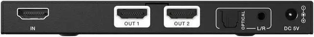 Alt view image 6 of 7 - BZBGEAR 1x2 8K UHD HDMI 2.1 Splitter with Auto Downscaling/Audio De-Embedding (8K60/4K120 and VRR/FVA/ALLM Support)