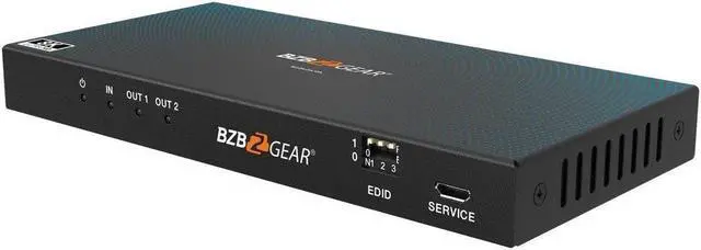 Alt view image 5 of 7 - BZBGEAR 1x2 8K UHD HDMI 2.1 Splitter with Auto Downscaling/Audio De-Embedding (8K60/4K120 and VRR/FVA/ALLM Support)