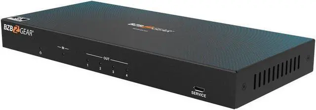 Alt view image 5 of 7 - BZBGEAR 1x4 8K UHD HDMI 2.1 Splitter with Auto Downscalling/Audio De-embedder (8K60/4K120 and VRR/FVA/ALLM Support)