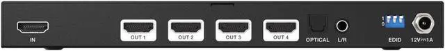 Alt view image 6 of 7 - BZBGEAR 1x4 8K UHD HDMI 2.1 Splitter with Auto Downscalling/Audio De-embedder (8K60/4K120 and VRR/FVA/ALLM Support)