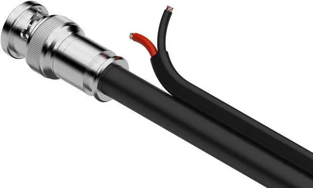 Alt view image 6 of 6 - BZBGEAR 1080P FHD 25ft 75-ohm Premade Shielded SDI with DC Siamese Cable