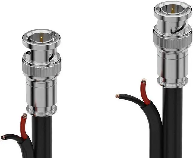 Alt view image 3 of 6 - BZBGEAR 1080P FHD 25ft 75-ohm Premade Shielded SDI with DC Siamese Cable