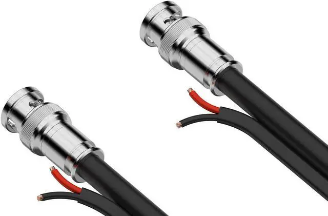 Alt view image 5 of 6 - BZBGEAR 1080P FHD 25ft 75-ohm Premade Shielded SDI with DC Siamese Cable
