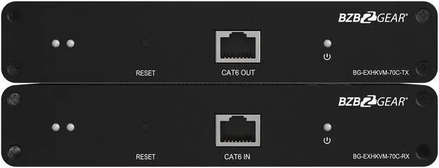 Alt view image 3 of 7 - BZBGEAR 4K UHD HDMI/KVM Extender Over Cat5e/6 with Zero Latency and HDR/ARC Support up to 230ft