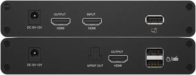 Alt view image 4 of 7 - BZBGEAR 4K UHD HDMI/KVM Extender Over Cat5e/6 with Zero Latency and HDR/ARC Support up to 230ft