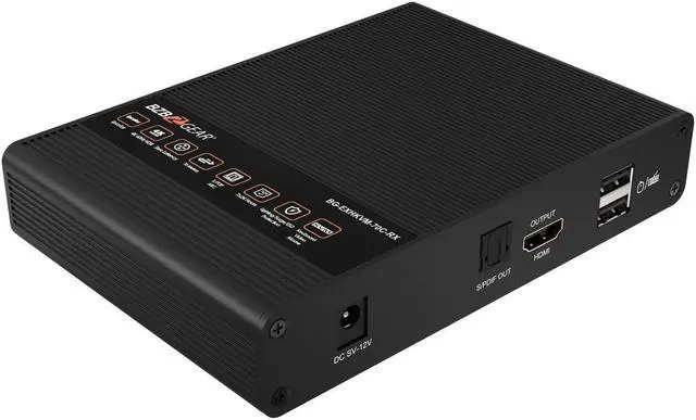 Alt view image 7 of 7 - BZBGEAR 4K UHD HDMI/KVM Extender Over Cat5e/6 with Zero Latency and HDR/ARC Support up to 230ft