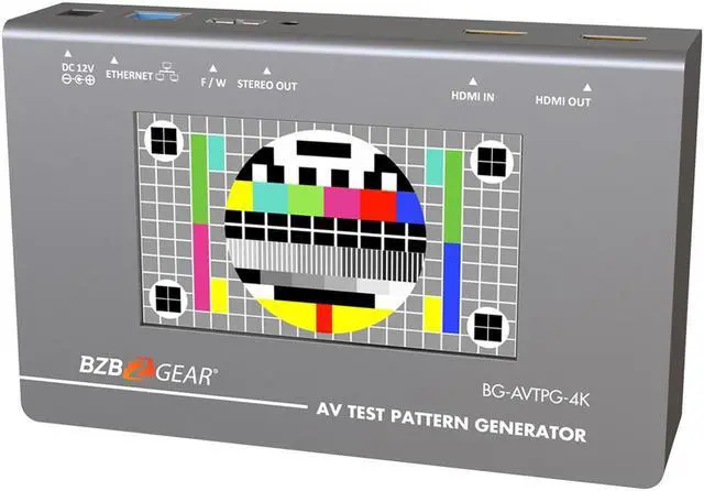 Alt view image 5 of 7 - BZBGEAR 4K/1080P HDMI 2.0 18Gbps Video Test Pattern Generator/Tester and Analyzer with Ethernet