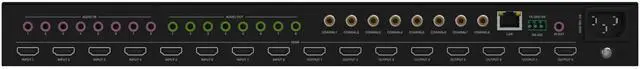 Alt view image 2 of 6 - BZBGEAR 8x8 4K UHD Seamless HDMI Matrix Switcher/Video Wall Processor/MultiViewer with Scaler/IR/Audio/IP and RS-232