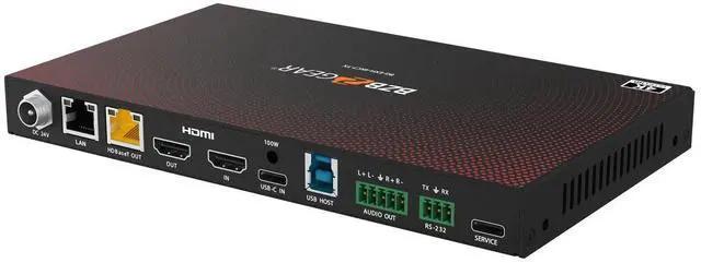 Alt view image 6 of 7 - BZBGEAR 4K UHD HDMI/USB-C KVM HDBaseT 3.0 Extender/Switcher with USB 3.0/Ethernet/IR/RS-232/POE