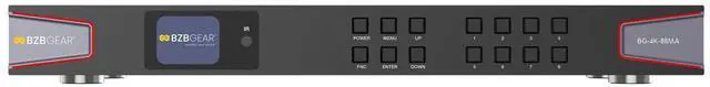 Alt view image 7 of 7 - BZBGEAR 8x8 4K UHD HDMI 2.0 Matrix Switcher with Audio De-embedding and Independent Routing (4K60 - 4:4:4 and HDR Support)