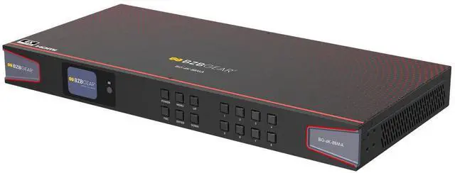 Alt view image 3 of 7 - BZBGEAR 8x8 4K UHD HDMI 2.0 Matrix Switcher with Audio De-embedding and Independent Routing (4K60 - 4:4:4 and HDR Support)