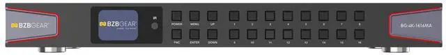 Alt view image 6 of 7 - BZBGEAR 16x16 4K UHD HDMI 2.0 Matrix Switcher with Audio De-embedding and Independent Routing (4K60 - 4:4:4 and HDR Support)