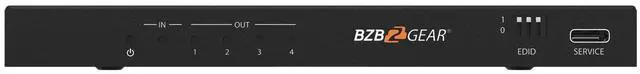 Alt view image 2 of 7 - BZBGEAR 1x4 8K UHD HDMI 2.1 48Gbps Splitter with Auto Downscaling/Audio De-Embedding (8K60/4K120 and VRR/ALLM/QMS/QFT/SBTM Support)
