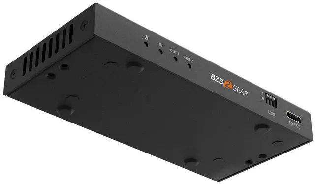 Alt view image 4 of 7 - BZBGEAR 1x2 8K UHD HDMI 2.1 48Gbps Splitter with Auto Downscaling/Audio De-Embedding (8K60/4K120 and VRR/FVA/ALLM Support)