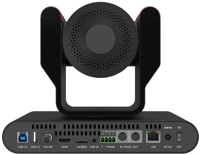 Alt view image 2 of 7 - BZBGEAR 12X 4K UHD AUTO TRACKING  HDMI 2.0/12G-SDI/USB 2.0/USB 3.0 Live Streaming PTZ Camera with Tally Lights (Black)