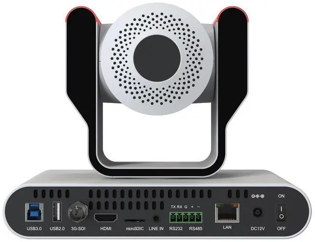 Alt view image 2 of 7 - BZBGEAR 12X 1080P FHD Auto Tracking HDMI/3G-SDI/USB 2.0/USB 3.0 Live Streaming PTZ Camera with Tally Lights (White)