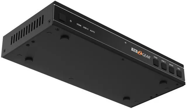 Alt view image 6 of 7 - BZBGEAR 2x2 4K UHD HDMI/USB-C Switcher and Video Wall Controller with Audio De-embedding