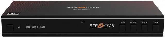 Alt view image 2 of 7 - BZBGEAR 2x2 4K UHD HDMI/USB-C Switcher and Video Wall Controller with Audio De-embedding