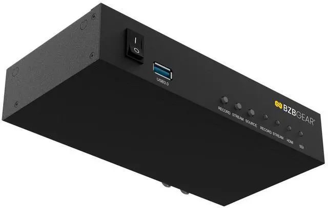 Alt view image 6 of 7 - BZBGEAR 1 Channel SDI/HDMI Encoder/Decoder/Recorder with Audio/USB 3.0 for Storage (Dante AV-H Ready)