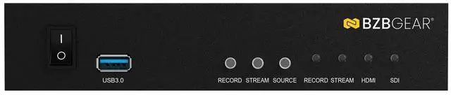 Alt view image 4 of 7 - BZBGEAR 1 Channel SDI/HDMI Encoder/Decoder/Recorder with Audio/USB 3.0 for Storage (Dante AV-H Ready)