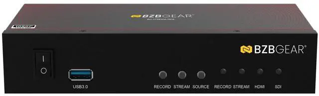 Alt view image 2 of 7 - BZBGEAR 1 Channel SDI/HDMI Encoder/Decoder/Recorder with Audio/USB 3.0 for Storage plus NDI Support