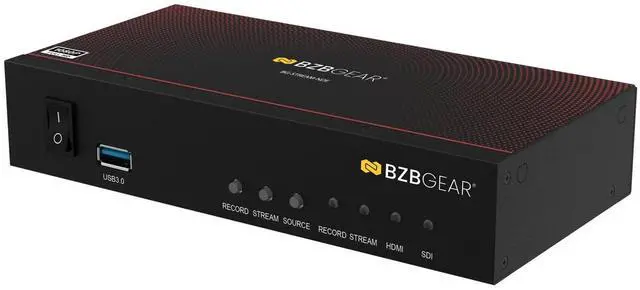 Alt view image 6 of 7 - BZBGEAR 1 Channel SDI/HDMI Encoder/Decoder/Recorder with Audio/USB 3.0 for Storage plus NDI Support