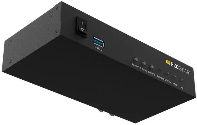Alt view image 7 of 7 - BZBGEAR 1 Channel SDI/HDMI Encoder/Decoder/Recorder with Audio/USB 3.0 for Storage plus NDI Support