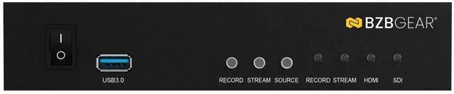 Alt view image 4 of 7 - BZBGEAR 1 Channel SDI/HDMI Encoder/Decoder/Recorder with Audio/USB 3.0 for Storage plus NDI Support