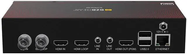 Alt view image 3 of 7 - BZBGEAR 1 Channel SDI/HDMI Encoder/Decoder/Recorder with Audio/USB 3.0 for Storage plus NDI Support
