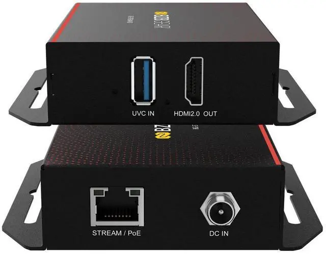 Main image of BZBGEAR IP/UVC to HDMI 2.0 POE Decoder Supports H.264/H.265/AVC plus NDI Support
