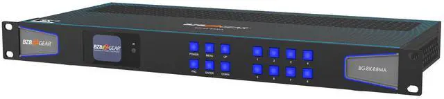 Alt view image 11 of 13 - BZB GEAR BG-8K-88MA 8x8 8K 48Gbps HDMI 2.1 Matrix Switcher with Scaler