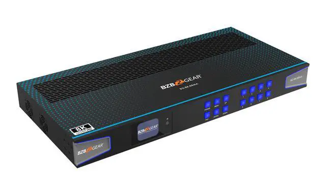 Alt view image 12 of 13 - BZB GEAR BG-8K-88MA 8x8 8K 48Gbps HDMI 2.1 Matrix Switcher with Scaler