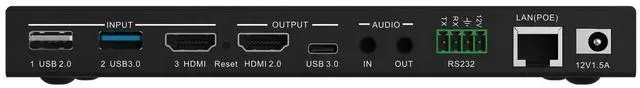 Alt view image 5 of 7 - BZBGEAR 3-Port 4K UHD USB/HDMI Camera Video Selector and Mixer