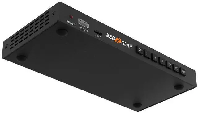 Alt view image 7 of 7 - BZBGEAR 3-Port 4K UHD USB/HDMI Camera Video Selector and Mixer