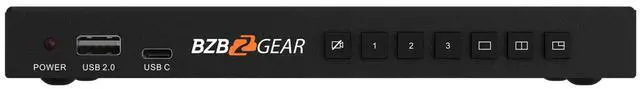 Alt view image 4 of 7 - BZBGEAR 3-Port 4K UHD USB/HDMI Camera Video Selector and Mixer