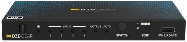 Alt view image 2 of 7 - BZBGEAR 4x1 8K UHD HDMI/USB-C 2.1 Switcher (8K60/4K120Hz 4:4:4 VRR/ALLM/QMS/QFT/SBTM Support)