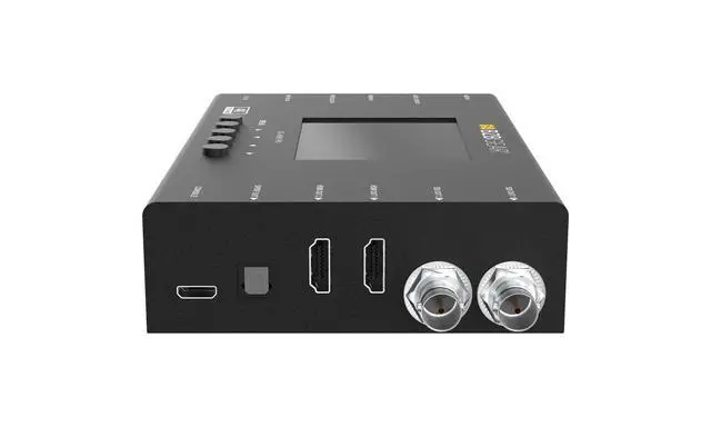 Alt view image 4 of 7 - BZBGEAR HDMI 2.0 & 12G/6G/3G/HD-SDI Cross Converter and Scaler with 3.5 LCD Display/Built-in Test Patterns /Audio Embedder/De-Embedder