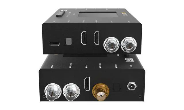 Alt view image 2 of 7 - BZBGEAR HDMI 2.0 & 12G/6G/3G/HD-SDI Cross Converter and Scaler with 3.5 LCD Display/Built-in Test Patterns /Audio Embedder/De-Embedder