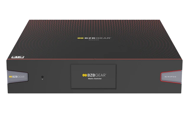 Alt view image 3 of 7 - BZBGEAR 16x16 4K UHD Seamless HDMI Matrix Switcher/Video Wall Processor/MultiViewer over Cat5e/6/7 Kit with 16 Receivers