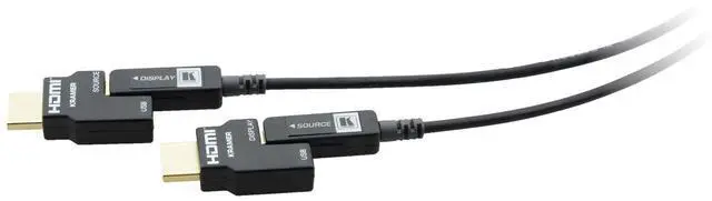 Main image of Kramer CP-AOCH/60-164 164ft/50m Active Optical 4K Pluggable HDMI Cable/Plenum Rated
