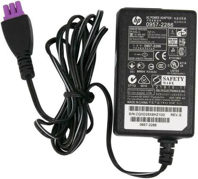 Alt view image 5 of 5 - Genuine HP 0957-2286 AC Printer Power Adapter HP 1000 1050 2050 3050 3052