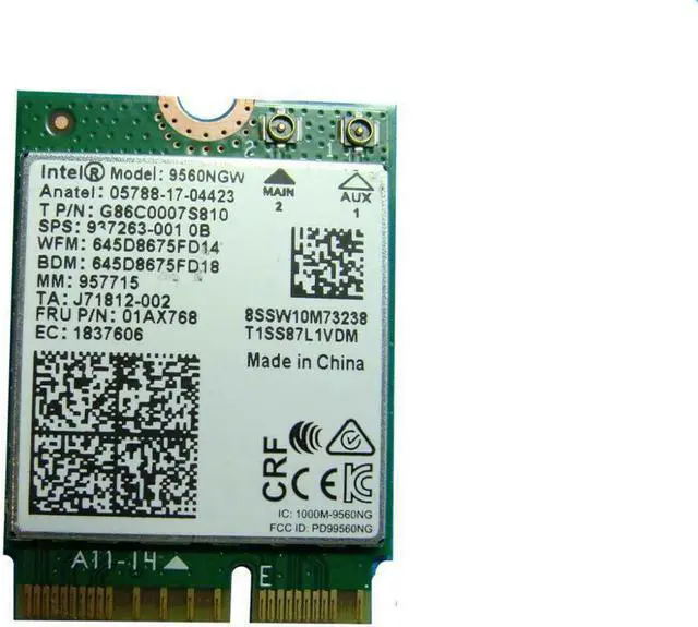 Main image of Genuine HP Pavilion x360 14-ba253cl 14" WiFi Bluetooth Card 01AX768 9560NGW 937263-001