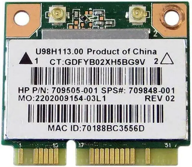 Main image of Genuine WiFi card For HP Realtek RTL8188EE 802.11 bgn 1x1 709848-001 709505-001
