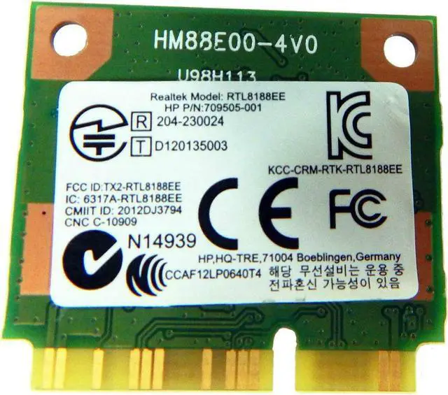 Alt view image 2 of 3 - Genuine WiFi card For HP Realtek RTL8188EE 802.11 bgn 1x1 709848-001 709505-001