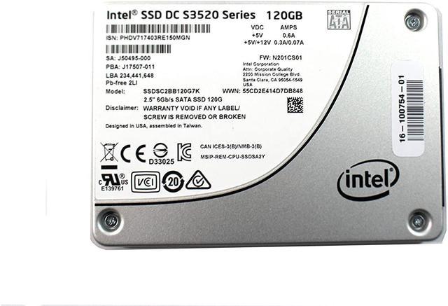 New Intel SSd S3520 Series SSD Solid State Drive 120GB 2.5" SATA SSDSC2BB120G7K HDD / SSD Accessories - Newegg.com