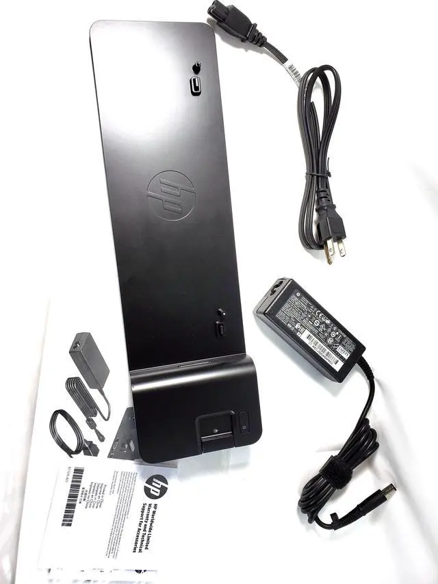 Alt view image 4 of 4 - New HP UltraSlim Dock 2013 US Docking Station + 65W AC Adapter D9Y32UT D9Y32AA#ABA