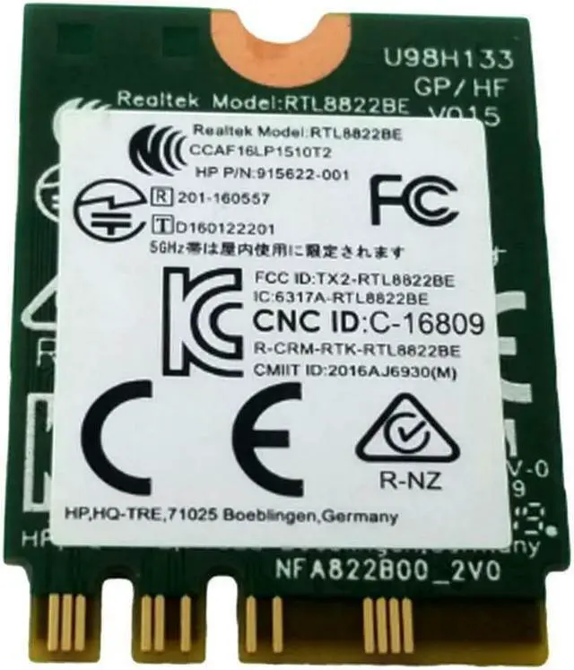 Alt view image 3 of 3 - New HP Stream 14-cb113wm 14-CB Realtek Wireless Wifi WLAN 915622-001 915623-001 110 924813-855