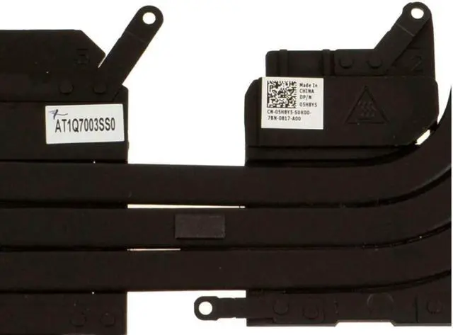 Alt view image 2 of 10 - Dell Alienware 13 R3 CPU Cooling Fan GPU Fan With Heatsink 5H8Y5 05H8Y5 CN-05H8Y5